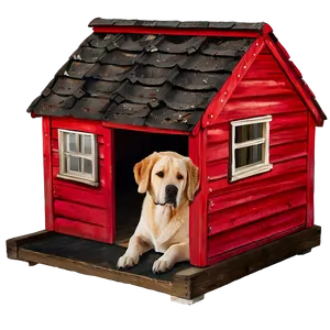 Large Dog House PNG 06122024