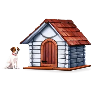 Large Dog House PNG 40