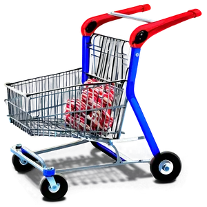 Large Grocery Cart PNG 37