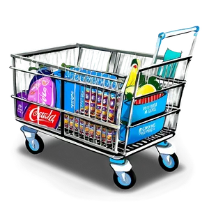 Large Grocery Cart PNG Cdr58 PNG