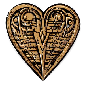 Large Heart Doodle Png 06262024 PNG image