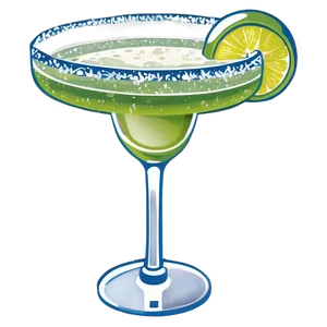 Large Margarita Glass PNG 06292024