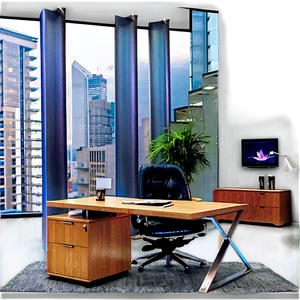 Large Office Desk Png Brs PNG image