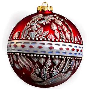 Large Red Ornament PNG 06212024