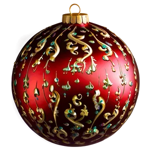 Large Red Ornament PNG Hak PNG