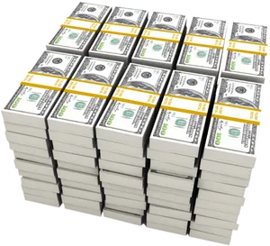 Large Stackof U S Dollars PNG image