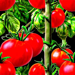 Large Tomato Plant Png Mra PNG image