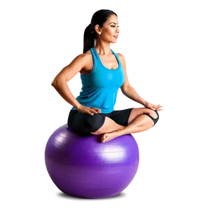 Large Yoga Ball Routines Png Bfk85 PNG image