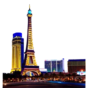 Las Vegas Nightscape Png 06252024 PNG image