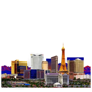 Las Vegas Skyline From Above Png 06252024 PNG image