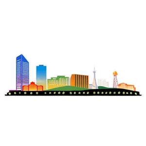 Las Vegas Skyline Illustration Png 06252024 PNG image