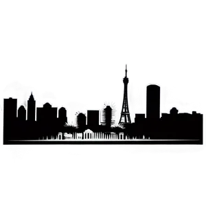 Las Vegas Skyline Silhouette Png 89 PNG image