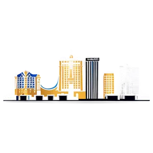 Las Vegas Skyline Vector PNG Erw