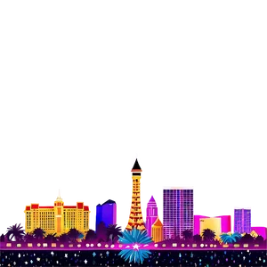 Las Vegas Skyline With Stars PNG 29 PNG