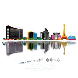 Las Vegas Urban Skyline PNG Hiv