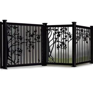 Laser Cut Metal Fence Designs Png Uqi83 PNG image