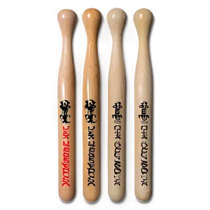 Laser Engraved Drumsticks PNG Hxr64