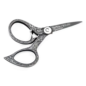 Laser Engraved Hair Scissors PNG Vrr