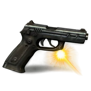 Laser-sighted Pistol PNG 15