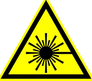 Laser Warning Sign Graphic PNG image