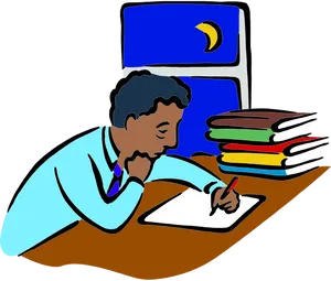 Late Night Study Session PNG