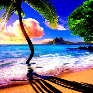 Latin America Beach Paradise Png Qnq2 PNG image