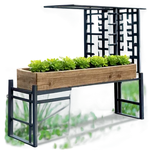 Lattice Planter Box PNG 06282024