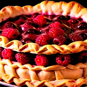 Lattice Top Raspberry Pie PNG Jau