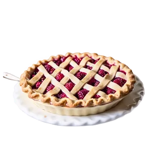 Lattice Top Raspberry Pie PNG Lbs