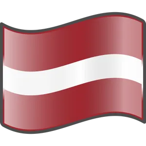 Latvian Flag Waving PNG image