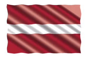 Latvian National Flag Waving PNG image
