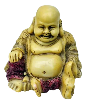Laughing Buddha Statue PNG image