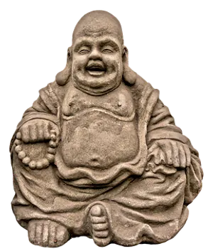 Laughing Buddha Statue Sculpture PNG image