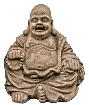 Laughing Buddha Statue Sculpture PNG image