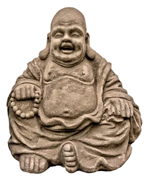 Laughing Buddha Statue PNG image