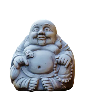 Laughing Buddha Statue PNG image