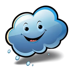 Laughing Cartoon Cloud Png Wbd PNG image