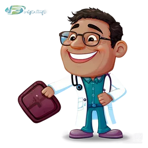 Laughing Cartoon Doctor PNG Vgd