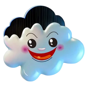 Laughing Cloud Cartoon Png 06252024 PNG image