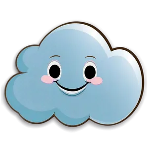 Laughing Cloud Cartoon PNG 06252024 PNG