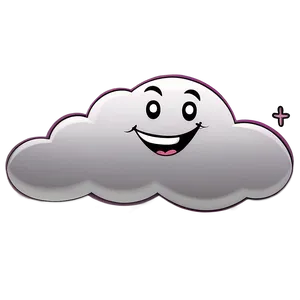 Laughing Cloud Cartoon PNG Mpq PNG