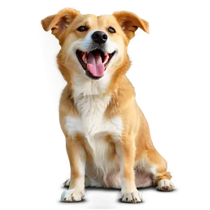 Laughing Dog Cartoon PNG Ode27 PNG
