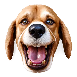 Laughing Dog Face Emoji PNG 06212024 PNG