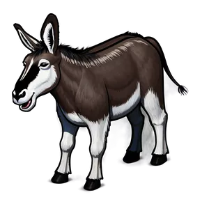 Laughing Donkey PNG 6