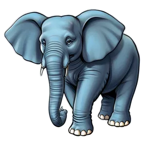Laughing Elephant Cartoon PNG Ljf63 PNG