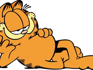 Laughing_ Garfield_ Cartoon PNG image