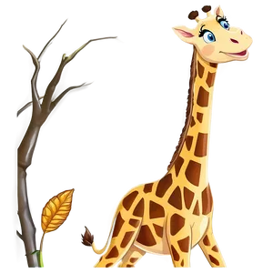 Laughing Giraffe Cartoon PNG Kva23 PNG