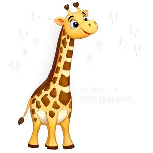 Laughing Giraffe Cartoon PNG Ney