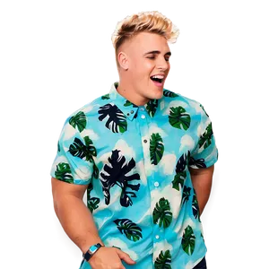 Laughing Manin Tropical Shirt PNG