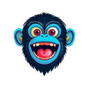 Laughing Monkey Design PNG 05062024